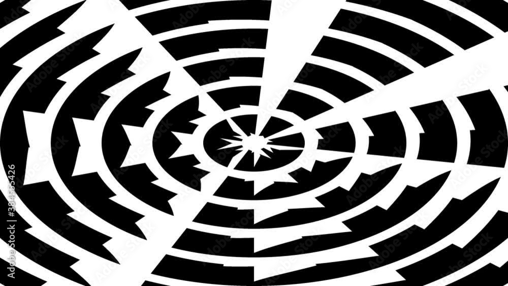 Poster dial of sharp edges expanding