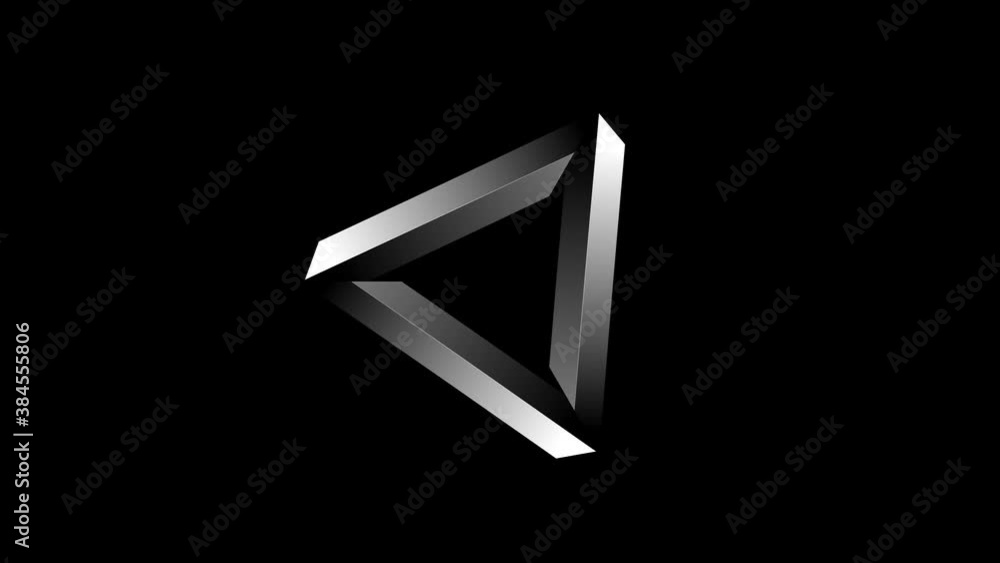 Poster rotating triangle steel bar endless loop