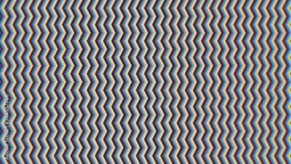 Aufkleber zig zag vertical lines moving slowly across frame