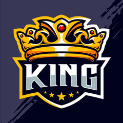 King crown esport logo design © avante_speed