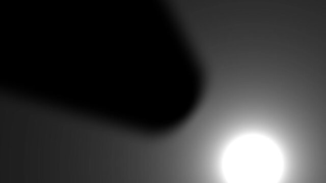 Sun Solar Moving Around Planet Casting Shadow Eclipse Mask