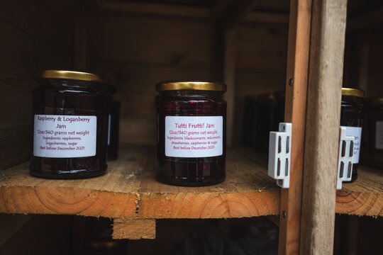 Homemade Tutti Fruity Jam On Farm