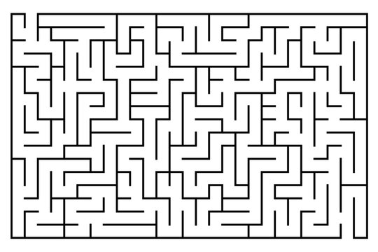Labyrinth illustration isolated on white