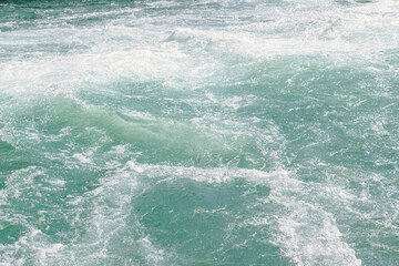 Fototapeta na wymiar Clear turquoise water of river in Turkey