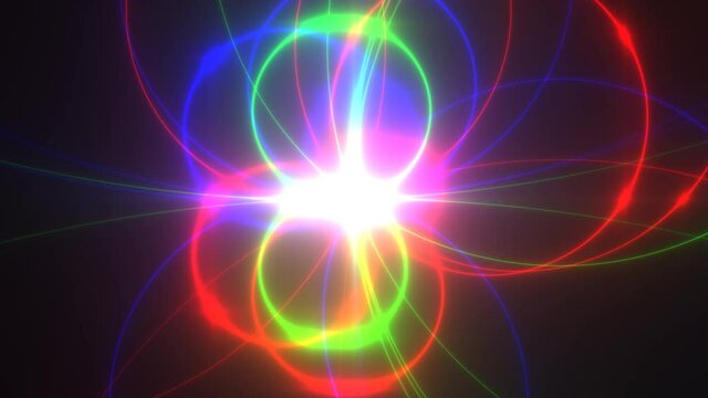 Star Imploding Releasing Light Waves