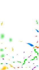 Streamers and confetti. Colorful streamers tinsel 