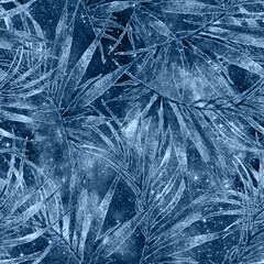 Tropical seamless pattern.  Fashion hand drawn 