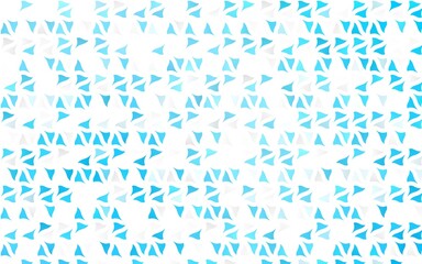 Light BLUE vector texture in triangular style.