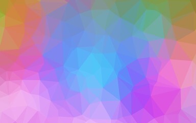 Light Multicolor, Rainbow vector abstract mosaic pattern.