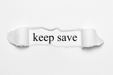 Obraz premium keep save