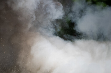 Fire and smoke background