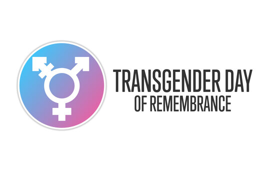 Transgender Day of Remembrance. November 20. Holiday concept. Template for background, banner, card, poster with text inscription. Vector EPS10 illustration.