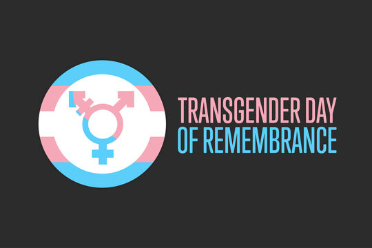 Transgender Day of Remembrance. November 20. Holiday concept. Template for background, banner, card, poster with text inscription. Vector EPS10 illustration.