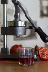 press pomegranate juice