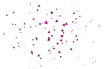 Light Pink vector texture in triangular style.
