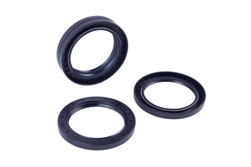 Oil seal isolated. Auto Parts. Spare parts.