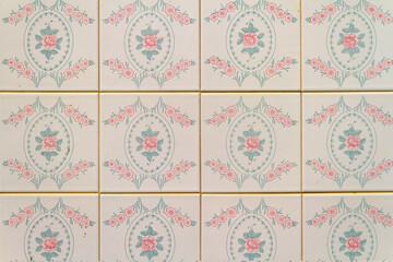 Textura en azulejos para diseño interior como fondo o papel pintado de Andalucia y España