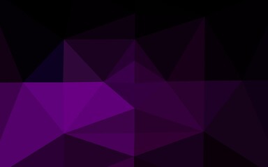 Fototapeta premium Dark Purple vector polygon abstract backdrop.