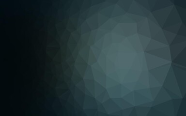 Dark BLUE vector low poly texture.