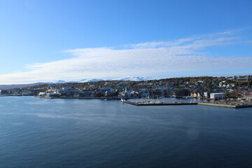 Fototapeta na wymiar The city of Tromso in Northern Norway