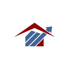 home progress logo vector design