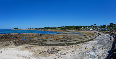 Plage de T&eacute;r&eacute;nez, Plougasnou, Finist&egrave;re, Bretagne, France