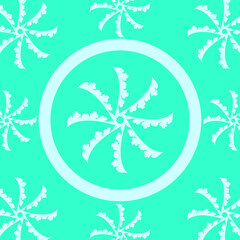 Fototapeta na wymiar Vector illustration of Leaf Ornament Pattern