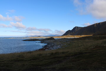 The beautiful coast in Northern Norway