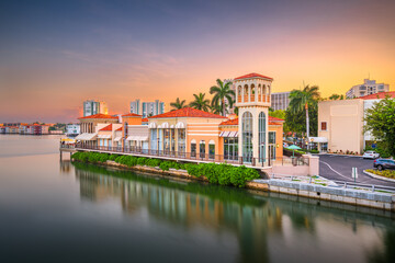 Naples, Florida, USA at Dusk