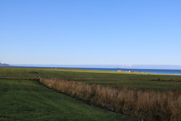 The beauty of Vesterålen islands on a sunny day in autumn