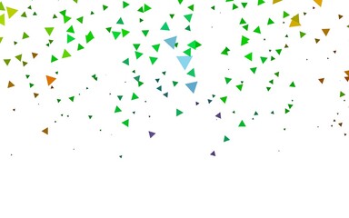 Light Multicolor, Rainbow vector layout with lines, triangles.