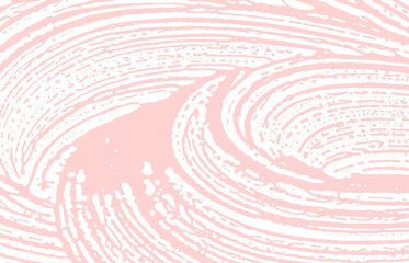 Grunge texture. Distress pink rough trace. Fetchin