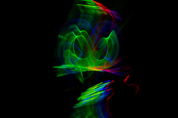 abstract background with neon light 
