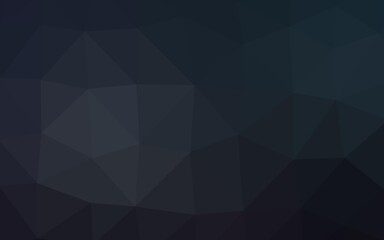 Dark BLUE vector abstract polygonal layout.