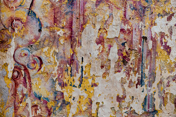 Obraz na płótnie Canvas Arrière plan mur griffé et craquelé - Texture effet grunge
