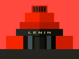 lenin symbols vector icons flat