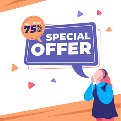 Special offer sale promotion banner template