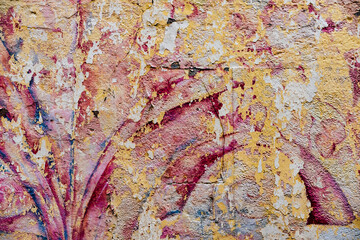 Arrière plan mur griffé et craquelé - Texture effet grunge