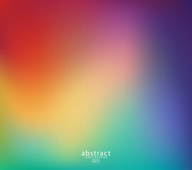 Abstract blurred gradient mesh background bright rainbow colors.