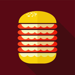hamburger vector illustration