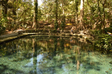 Sunset over the volcanic islands Isla Ometepe and the volcanoes of Léon in Nicaragua, Central America