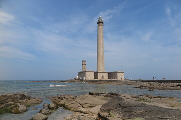 Fototapeta premium Leuchtturm Gatteville, Pointe du Barfleur, Cotentin Normandie