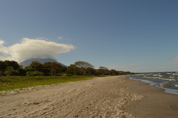 The volcanic islands Isla Ometepe and the volcanoes around Léon in Nicaragua, Central America
