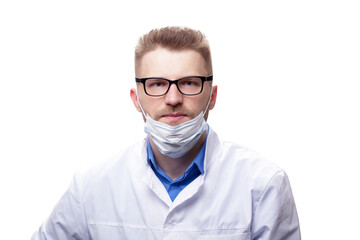 Young doctor against new Coronavirus 2019-nCoV