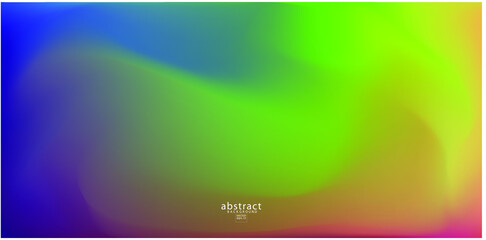 Abstract blurred gradient mesh background bright rainbow colors.