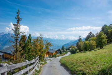 Obraz premium Haute-Nendaz / 4-Vallées / Wallis / Schweiz