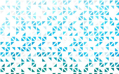 Light Blue, Green vector seamless background with triangles.