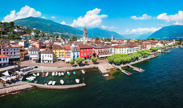 Locarno town on Lake Maggiore