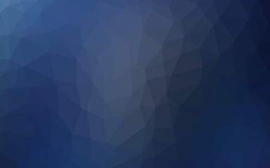 Obraz premium Dark BLUE vector polygon abstract layout.
