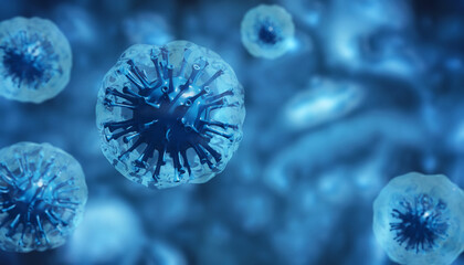 New covid-19 conoravirus outbreak. 3D illustration